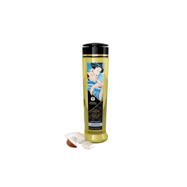 Huile de massage frissons de coco aphrodisiaque 240ml 